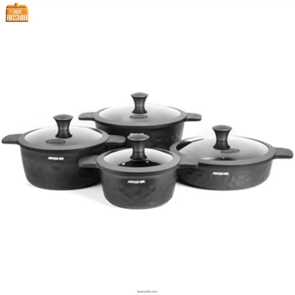 سرویس قابلمه 8 پارچ آلومینیومی عرشیا C0110-3009 49 سرویس قابلمه 8 پارچ آلومینیومی عرشیا C0110-3009