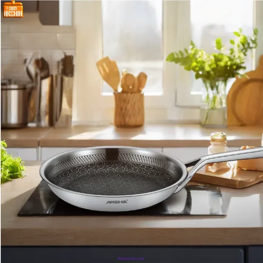 ظروف استیل نان استیک (لیزری) عرشیا 34 "ظروف استیل معمولی یا لیزری؟