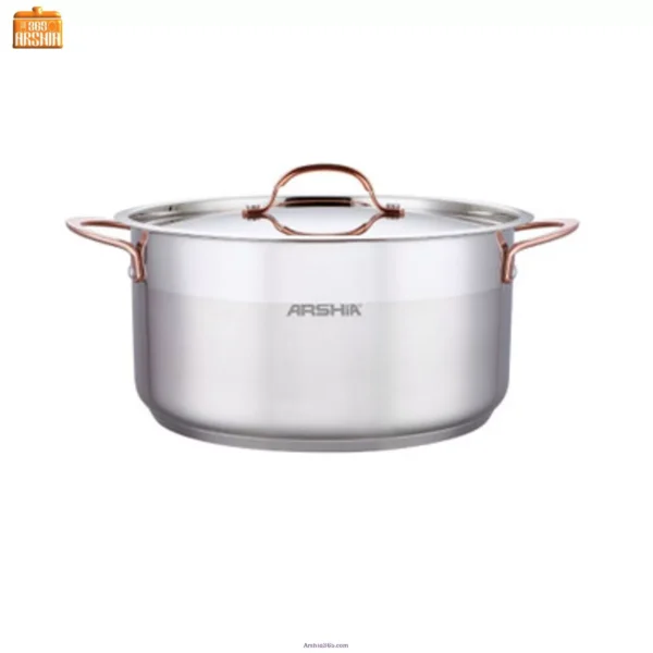 قابلمه 24 استیل عرشیا SS014-2975 43 قابلمه 24 استیل عرشیا SS014-2975