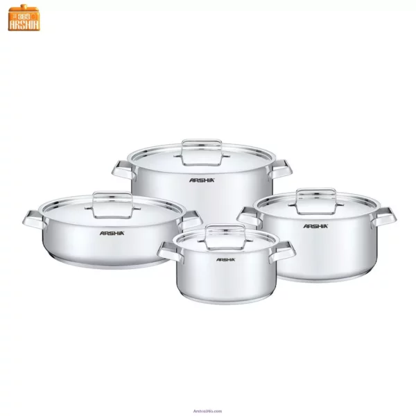 سرویس قابلمه استیل 8 پارچ عرشیا SS768-3377