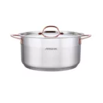 قابلمه 24 استیل عرشیا SS014-2975 3 قابلمه 24 استیل عرشیا SS014-2975