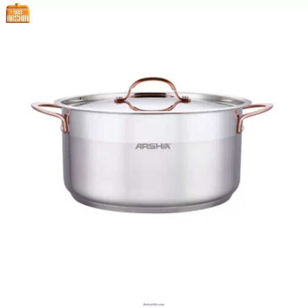 قابلمه 24 استیل عرشیا SS014-2975 32 قابلمه 24 استیل عرشیا SS014-2975