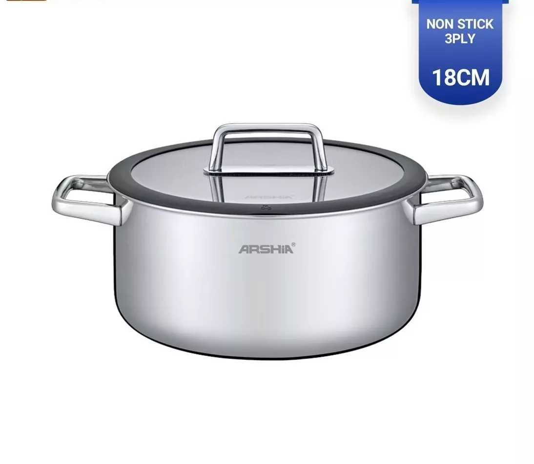 قابلمه استیل 18 لیزری عرشیا SS050-3538 قابلمه استیل 18 لیزری عرشیا SS050-3538