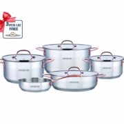 سرویس قابلمه استیل عرشیا مدل SS064-3175