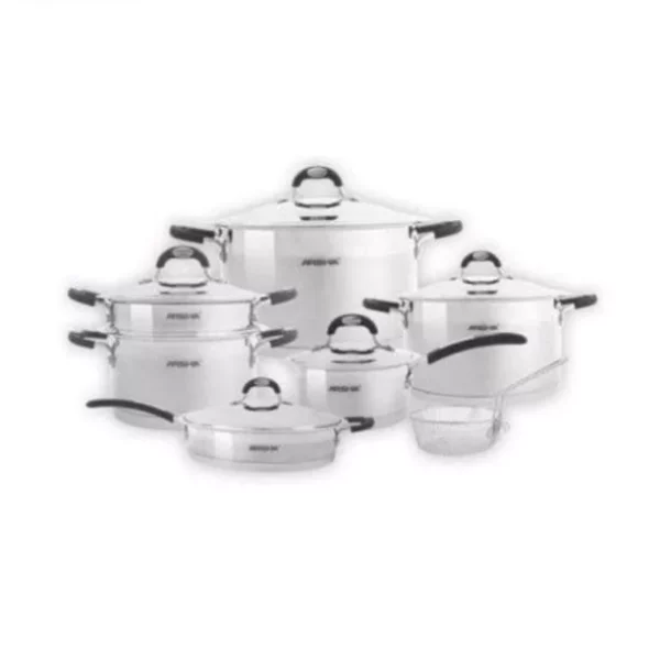 سرویس قابلمه استیل 12پارچ عرشیا SS1401-1755